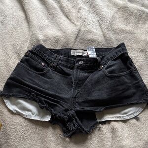 Levi's Black Jean Shorts for Women